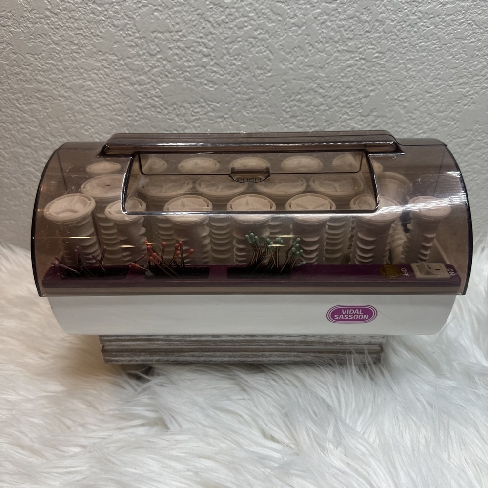 $48 🌙 Vidal Sassoon Hairsetter Model‎ VS321 20 Hot Rollers Pagent Clips
